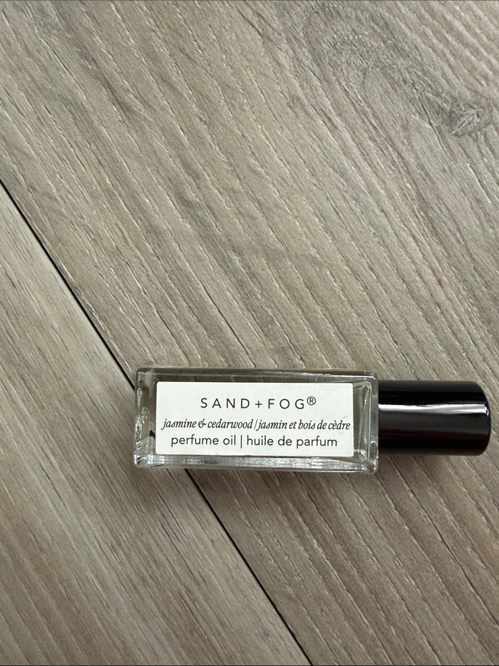 SAND+FOG Jasmine & Cedarwood Perfume Oil - Clear Glass Roller